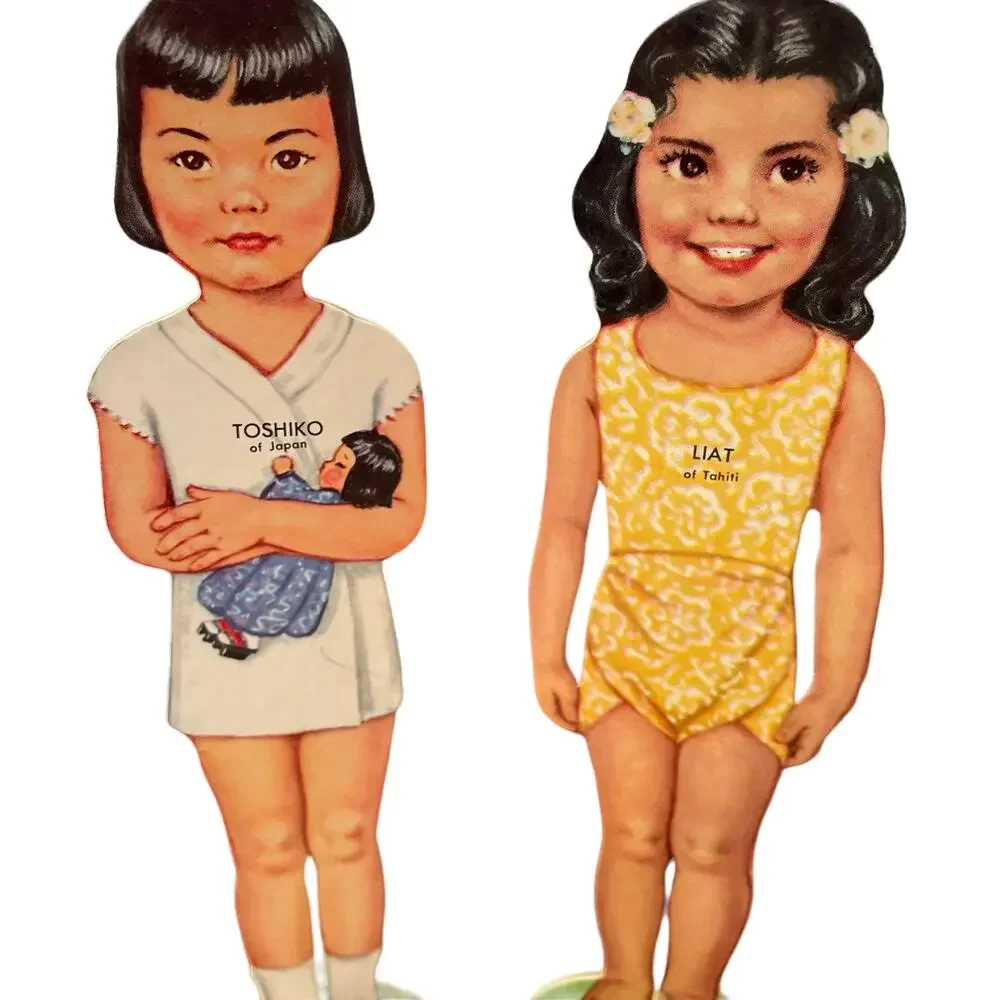 Vintage Platt & Munk Paper Dolls of Far Off Lands Vtg 1969 Made in USA Toy READ